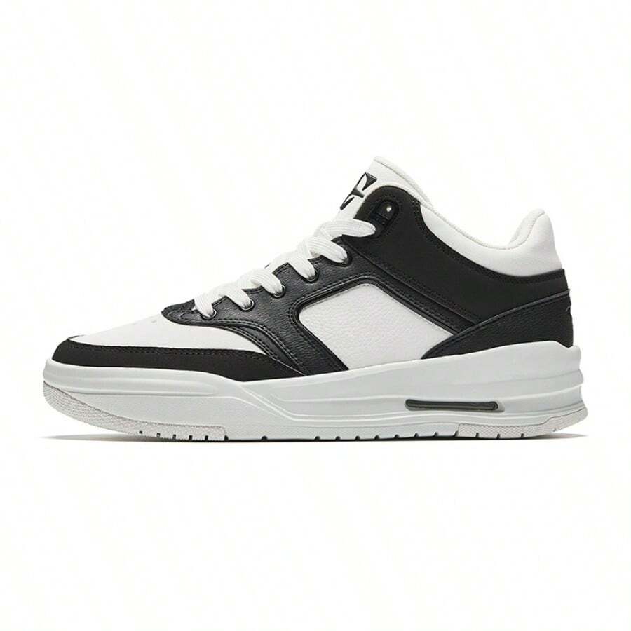 Anta 安踏男士运动篮球鞋厚底耐磨复古鞋 912541802 - White/Black-1 - 查看 1