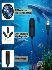 1pc Dreamlike Creative Projection Lamp, Atmosphere Projection Lamp, Dreamlike Projection Night Light, Ocean Butterfly Projection Lamp. Portable Design, USB Powered, 360° Rotation. Suitable For Ceiling Decoration, Bedroom Decoration, Party Decoration, Holiday Decoration, Birthday Atmosphere Decoration And Background Pattern Decoration. - Warm white light - View 5
