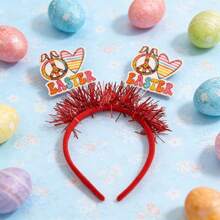 1pc Rabbit & Chick Egg Cartoon Party Cute ABS Plastic Easter Headband - Multicolor - View 3