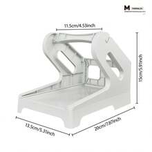 Marklife Makrlife 4x6 热敏标签架，适用于卷筒和折叠标签 - 运输标签架，适配热敏运输打印机，标签托盘兼容 D100/D200/Nelko 及其他桌面标签打印机，运输耗材，工业标签，黑色，灰色 - 彩色 - 查看 13