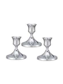 2/4/6/12 piezas Portavelas de cono, Dorado/Plateado, Adecuado para decoración de mesa, recepción de bodas, Navidad chimenea o decoración del hogar - Multicolor - Ver 26