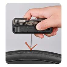 1pc 2026 New Bicycle Multi-Function Repair Tool Kit, Portable Tire Lever, Puncture Repair Set, Hex Wrench - Black - View 8