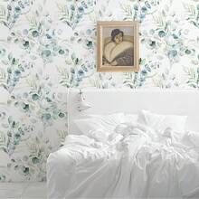 1卷绿色叶子图案自粘墙纸,可移除乙烯基墙纸,适用于卧室、客厅、房间墙壁、家居装饰、橱柜、台面、桌子、家具翻新,易于DIY安装,45厘米*500/300/100厘米 - 綠色 - 查看 14