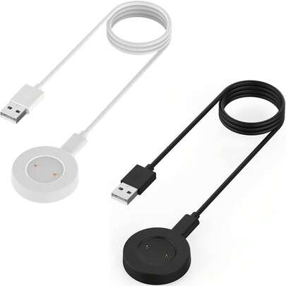 FCV 1 Paquete Cargador de reloj para Watch GT/GT 2/GT 2e, Cargador de reloj inteligente, Cable de carga USB por separado, portátil, conveniente, carga rápida, resistente, prevención de cables, absorción magnética, con cable USB a Tipo-C de 1m