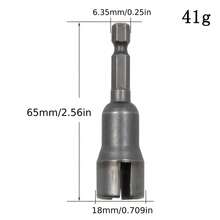 65毫米六角柄电动螺丝刀，蝶形槽套筒扳手带蝶形螺母工具 - A - 查看 3