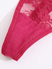 5 chiếc quần lót dây ren hoa thời trang nữ - Nhiều màu - Xem 8
