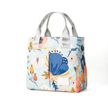 1 件装妈妈包，时尚印花防水布包，大容量产妇手提包，带奶瓶保温 - 母嬰包 - 查看 31