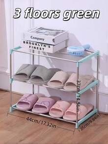 1pc 3/4//5-Tier Stackable Small Shoe Rack, Entryway, Hallway And Closet Space Saving Shoe Shelf Storage And Organization - Multicolor - View 19