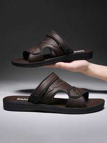 Sandalias para hombre, verano 2025, para uso en exteriores/playa, con suela blanda y transpirable - Multicolor - Ver 7