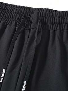 3pcs Men's Drawstring Knit Elastic Waist Sweatpants, Minimalist Zipper Pocket Design - Multicolor - View 4