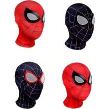 Mặt nạ dành cho người lớn và trẻ em, trang phục cosplay kiểu Miles Morales, quà tặng thú vị cho bữa tiệc Halloween, thiết kế lưới thoáng khí. - Xem 2