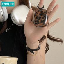Koolife 1pc Amber Leopard Print Protective Case Compatible With 4th Generation , Soft Shell For 3rd Generation Bluetooth Earphones Pro, 2nd Generation - Amber Leopard Print - View 5