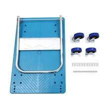 YUNRUX Food Service Carts & Trolleys - Blue - View 2