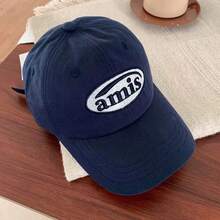 1pc New Korean Ins Red Baseball Cap, Versatile Large Head Circumference Small Face Design, Soft Top, Fashionable Sun Visor Hat For Summer - Multicolor - View 2