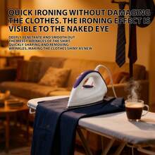 SOKANY 119 家用电熨斗，1200W 大功率快速加热，5 档温度设置，温度均匀稳定。陶瓷不粘底板，耐磨光滑。 - 白色 - 查看 2