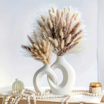 1 Pair Multi-Color Criss-Cross Planter Vases, Suitable For Hydroponics And Soil Cultivation, Home Decor, Terrarium For Small Plants, Applicable For Living Room, Dining Table, Office, Entryway, Bedroom Decoration