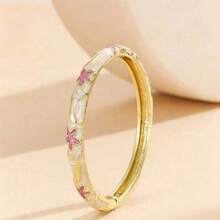 1 chiếc vòng tay kiểu Bohemian mới, mạ vàng và tráng men, thời trang, phù hợp cho bé gái và phụ nữ. - D3741 - Xem 6