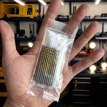 Bộ 50 mũi khoan thép tốc độ cao phủ titan, phù hợp với cả mũi khoan thẳng và mũi khoan xoắn, chất liệu thép bền chắc, thích hợp để khoan gỗ, kim loại, nhựa, nhiều kích cỡ, quà tặng gia dụng. - Một kích thước phù hợp với tất cả - Xem 6