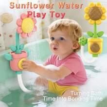 Đồ chơi tắm hình hoa hướng dương | Đồ chơi tắm cho bé, đồ chơi phun nước trong hồ bơi, hình hoa hướng dương hoạt hình, phụ kiện đồ chơi chơi nước cho bé trai và bé gái - Nhiều màu - Xem 4