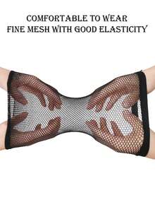 12pcs Stretchy Wig Caps, 2 Open-Ended Breathable Mesh Wig Caps For Fixing And Styling Hair - Multicolor - View 4