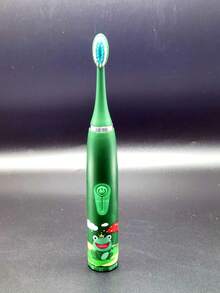 1 Electric Toothbrush With 6 Replacement Brush Heads, A Great Gift For Family - Dark Green - View 5