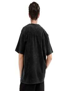Mads Mikkelsen T-Shirt Men Hannibal Retro Pure Cotton T-Shirts Summer Breathable Hip Hop Tee Shirt Wholesale Oversized Clothing - màu đen - Xem 3