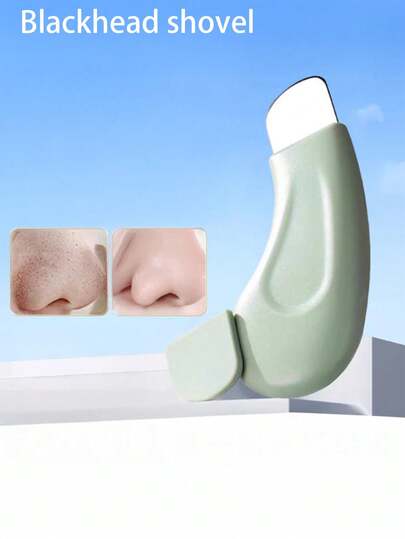 1pc Manual Blackhead Remover, Facial Pore Cleaner For Blackheads, Featuring Textured Surface And Soft Handle, Ergonomic Design To Prevent Slipping. Suitable As A Gift For Various Festivals. [Color May Have Slight Variations; Packaging Will Be Randomly Arranged For Delivery.]