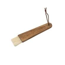 1pc Barbecue Brush, Oil Brush, Beechwood Bristle Brush, Round Pastry Brush, Wooden Handle Bread & Cake Baking Brush - Multicolor - View 12