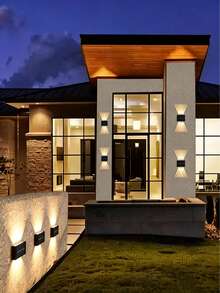 أضواء جدارية شمسية 10LED/8LED/6LED، إضاءة خارجية، تصميم صف مزدوج، إضاءة تعمل بالطاقة الشمسية LED، ديكور جداري خارجي، أبيض دافئ، لإضاءة الأجواء الزخرفية، مناسبة للحديقة الخارجية والفناء والممر والفناء والشارع والسياج والمرآب والشرفة وطاولة الطعام - متعدد الألوان - مشاهدة 5
