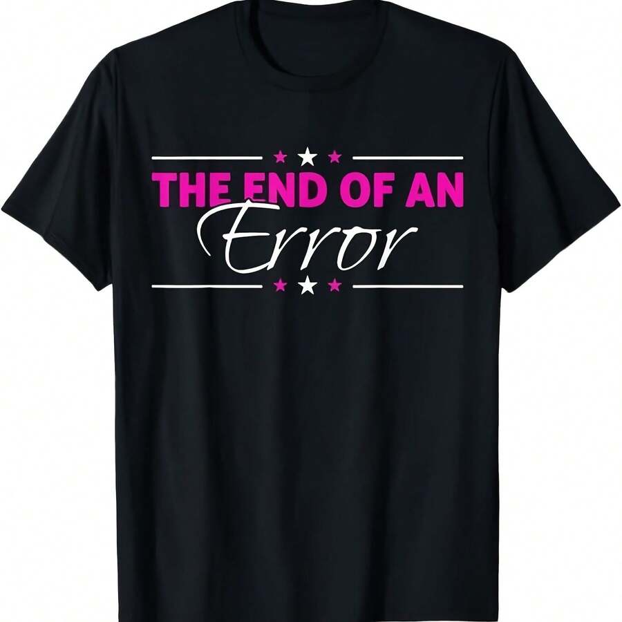 NOVO LIMITADO O Fim de um Erro - Design de Divórcio Engraçado Melhor Camiseta P-3XL- - Negro - Ver 1