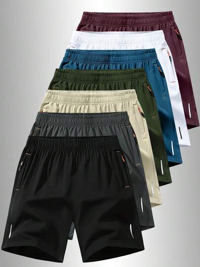 女士夏季运动短裤，拉链口袋设计，轻盈透气面料，适合跑步、户外、度假和日常休闲穿着。