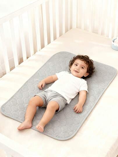 1pc Multifunctional Foldable Baby Changing Pad, Made Of Breathable Material, Reusable And Washable, Suitable For Potty Training, Diaper Changing Station, Outdoor & Travel, Soft & Skin-Friendly Mat