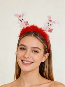 1pc Rabbit & Chick Egg Cartoon Party Cute ABS Plastic Easter Headband - Multicolor - View 2