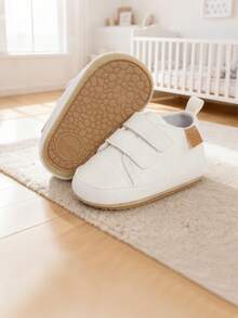 Zapatos para bebés, zapatos para caminar con suela de goma para niños y niñas - Blanco - Ver 8