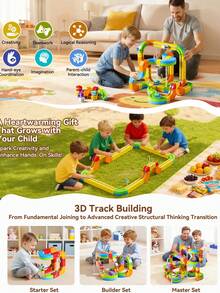 32/48/88 件套灵活轨道套装，金属轨道车配电动火车和交通标志，多人竞技 DIY 轨道玩具套装，可组装连接，适合男孩女孩，生日/圣诞礼物，汽车玩具，火车轨道玩具 - 軌道車 - 查看 6