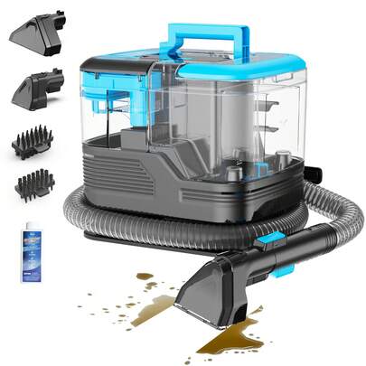 C10 Spot Carpet Cleaner, 18KPA/530W, Compact Portable Handheld Deep Stain Remover, Upholstery Cleaner, 2.8L Dual Tank Design, Suitable For Carpet, Sofa, Upholstered Furniture, Stairs And Pet Stain Cleaning