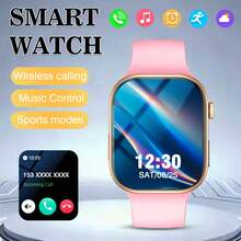 2025 硅胶表带男士智能手表，2.02 英寸高清屏幕，接听/拨号电话，计步，卡路里追踪，多种运动模式，来电/消息提醒，全屏触摸，适用于 Android/优雅的礼物 - 彩色 - 查看 22