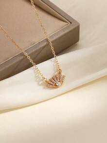 Fashionable Multi-Element Copper Alloy With Zirconium Stones Pendant For High-End Collar Chain, Suitable For Daily Wear And As A Gift For Festivals - Eye-shaped Pendant - View 4