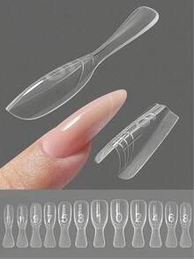 240 miếng/hộp Miếng dán nối móng hai lớp kiểu sandwich, Miếng dán nối móng hình oval mới (lớp trên và lớp dưới), Nối móng nhanh, Miếng dán móng giả hình hạnh nhân ngắn. Sản phẩm nối móng này phù hợp cho các tiệm nail và những người yêu thích làm móng. Đây là miếng dán dính dùng trong nghệ thuật làm móng, có thể dùng làm miếng dán nối móng. Đây là phụ kiện nối móng được sử dụng bởi các tiệm nail và nghệ sĩ làm móng. Nó có thể nhanh chóng tạo ra kiểu móng mùa hè. - Nhiều màu - Xem 2