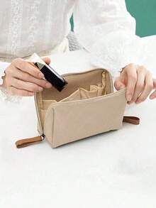 Nécessaire portátil impermeável com estampa de batom rosa (1 unidade), ideal para viagens, armazenamento de cosméticos em casa, estojo de viagem para cosméticos, presente, organizador, acessório com zíper, nécessaire para unhas, nécessaire de higiene pessoal, nécessaire para maquiagem, organizador de maquiagem, presente durável para o Dia das Mães, itens essenciais para as festas de fim de ano, presentes para mães. - Multicolorido - Ver 8