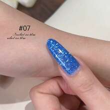 MIANEL 12ml Icy Blue Glitter Gel Nail Polish, 2026 New Arrival Super Shiny Nail Polish In Blue, White, Green, Red Colors, UV Gel Nail Polish Suitable For Spring, Valentine's Day, Professional Salon Use - Multicolor - View 18