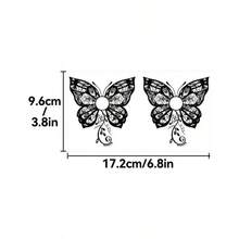 10 Sexy Collarbone Temporary Tattoos With Mandala And Butterfly Designs, Multi-Functional Body Art Stickers, Waterproof And Easy To Peel Off. - Multicolor - View 4