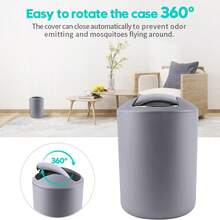 Bathroom Accessories -6 Piece Plastic Toothbrush Holder,Toothbrush Cup,Soap Dispenser And Dish,Toilet Brush Holder,Trash Can,Tumbler Straw Gift Set, Brown White Gray Black - Multicolor - View 8