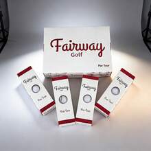 WUDAY 12pcs Red Golf Balls, Suriname Standard Double-Layer Golf Balls, Suitable For Golfers With Longer Driving Distance - White - View 3