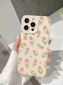 彩色郁金香彩绘防震手机壳，兼容 17 Pro/17 Air/17/17 Pro Max/16/11/16 Pro/16 Plus/16 Pro Max、Galaxy S25/S25 Plus/S25 Ultra/A16/A36/A26/A56/A50/A12/A32/A52/A72、11/12 Pro/12/12 X/13 Pro/14 Pro/15 Pro、10/9/Note9/12c/Note11 Pro/Note8 Pro，国际版，非国内版 - 彩色 - 查看 3