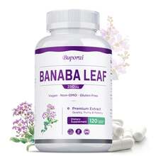 BUPORAI Banaba Leaf Capsules - Antioxidants, Metabolism, Maintain Overall Health, Boosts Vitality, Improves Immunity, Replenish Energy - 120pcs - 一瓶 - 試用階段 - 查看 1