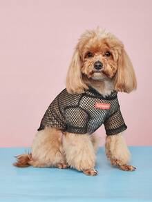 Lightweight Breathable Mesh Pet Sweatshirt, Suitable For Small Dogs And Cats In Summer - Black - View 4