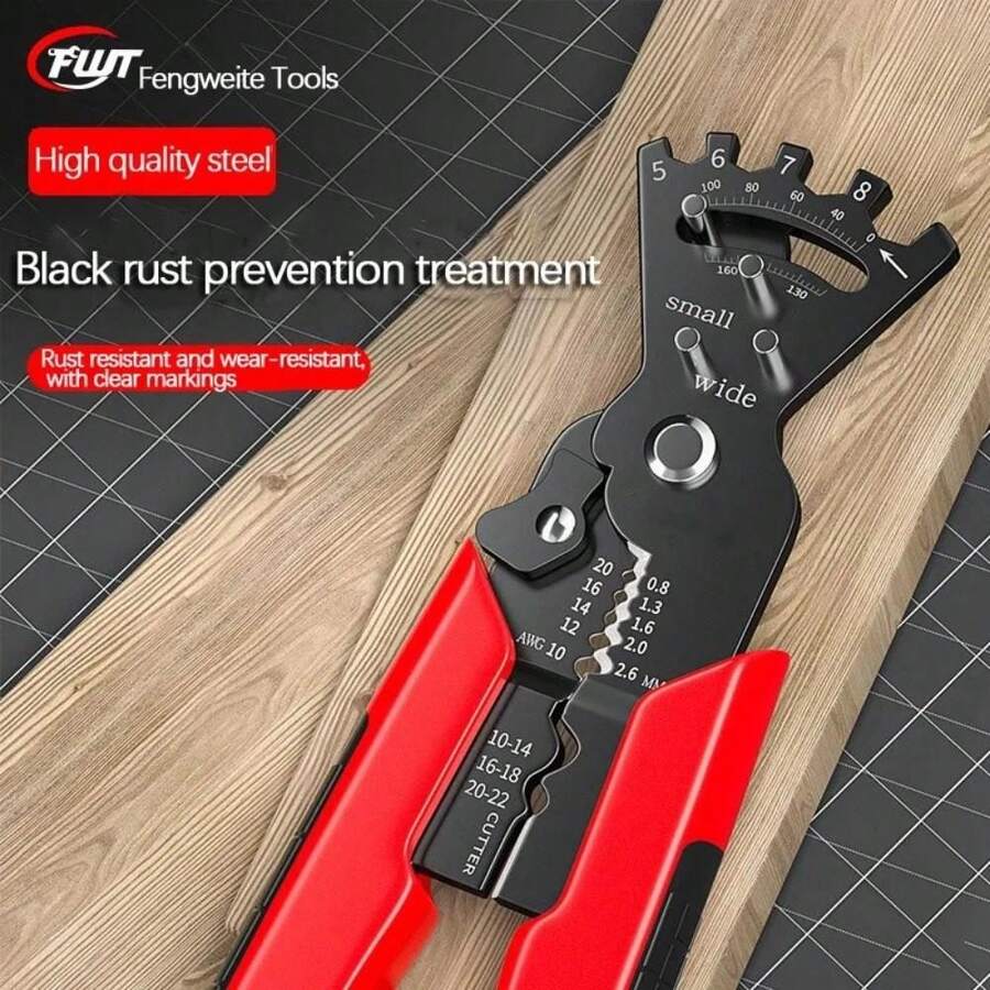 Kìm tuốt dây đa năng, dụng cụ tuốt dây chuyên dụng cho thợ điện, kìm sắp xếp dây cáp hộp điện. - 1 cái - Xem 1