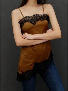 Women Tank Tops & Camis - Brown - View 1