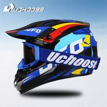 DOT Adult Female Men Helmets Motocross Kask Cross Downhill Soporte Casco Off Road Helmet Racing Classic Motorcycle Original - Black UFO-goggles - View 1